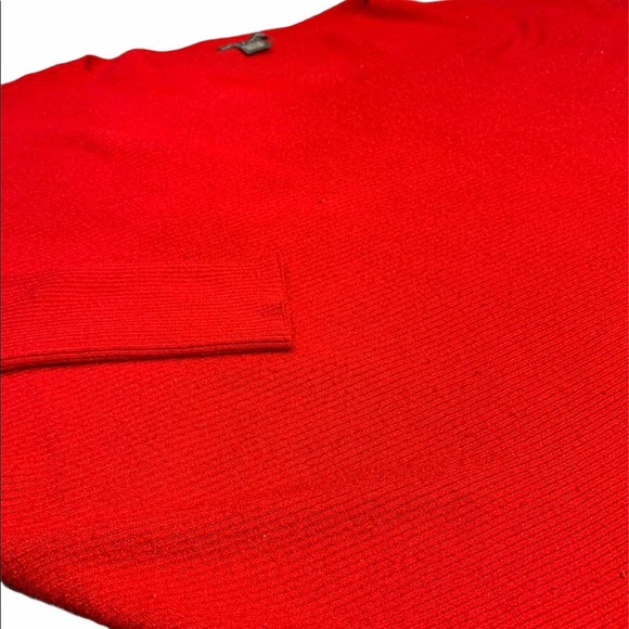 CHELSEA AND THEODORE Ribbed Festive Red Sweater L - Picture 2 of 5